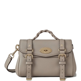 Mulberry Mini Alexa Cashmere Taupe Heavy Grain